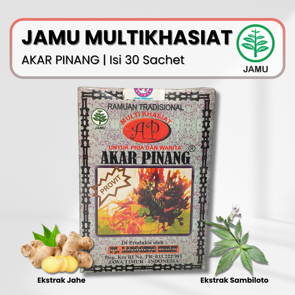 Jamu Akar Pinang AP Provit – Ramuan Tradisional Herbal untuk Vitalitas & Stamina