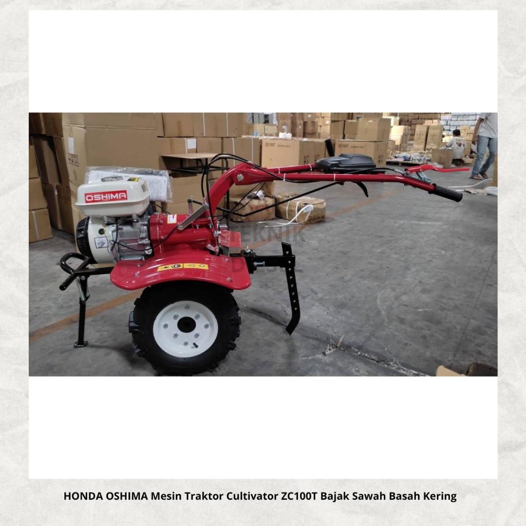 HONDA OSHIMA Mesin Traktor Cultivator ZC100T Bajak Sawah Basah Kering