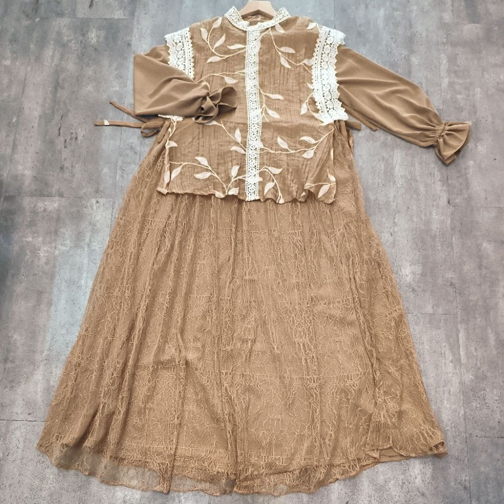 GAMIS OUTER RENDA MIX BRUKAT PREMIUM | GAMIS RAYA