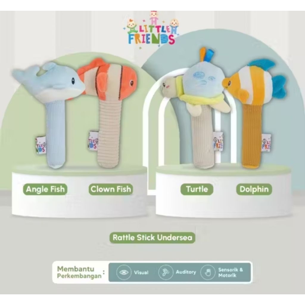 Rattle Stick Undersea - Mainan Edukatif Bayi
3+ Bulan