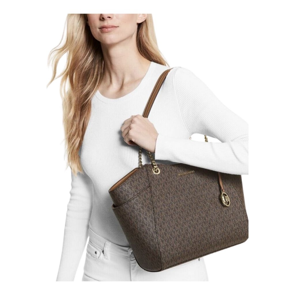 NEW- MK Jet Set Travel Large Chain Shoulder Tote