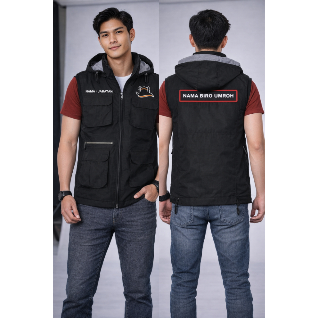 ROMPI KANTONG BIRO UMROH / ROMPI KANTONG PRIA WANITA / ROMPI KANTONG CUSTOM SABLON BIRO UMROH / BISA