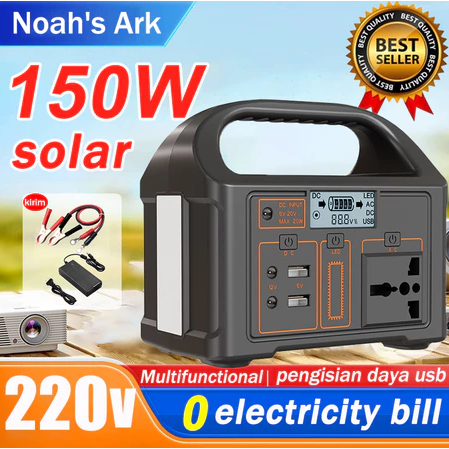 Portable Power Station 150W/200W/300W 220V 50000mAh Solar Power bank Camping Power Supply Generator 