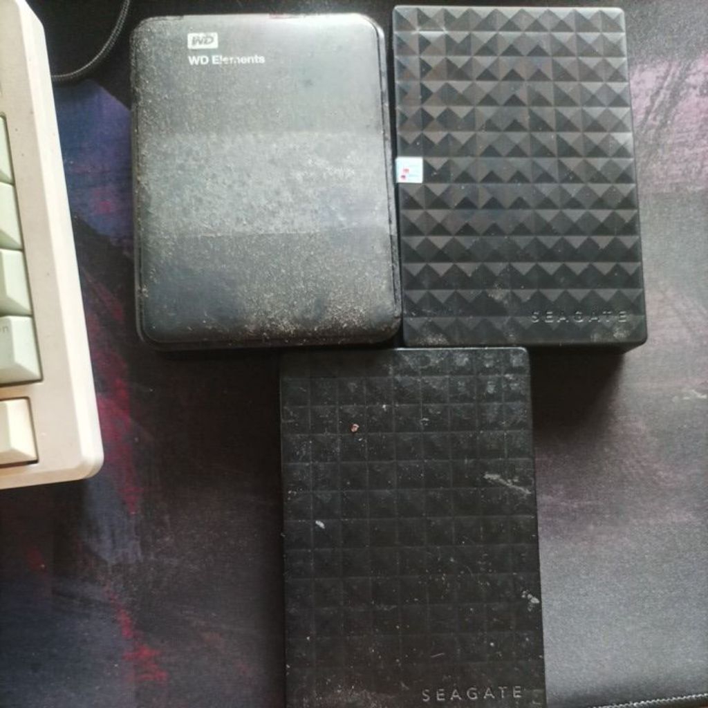 HDD Eksternal 1TB - 2TB Kondisi Rusak/Error | WD Element & Seagate Expansion