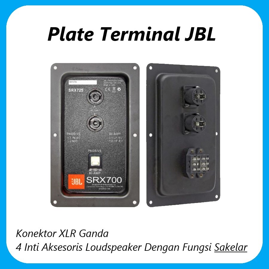 S-NET Pelat Tatakan Terminal Speakon Speaker - Plate Terminal Spikon JBL