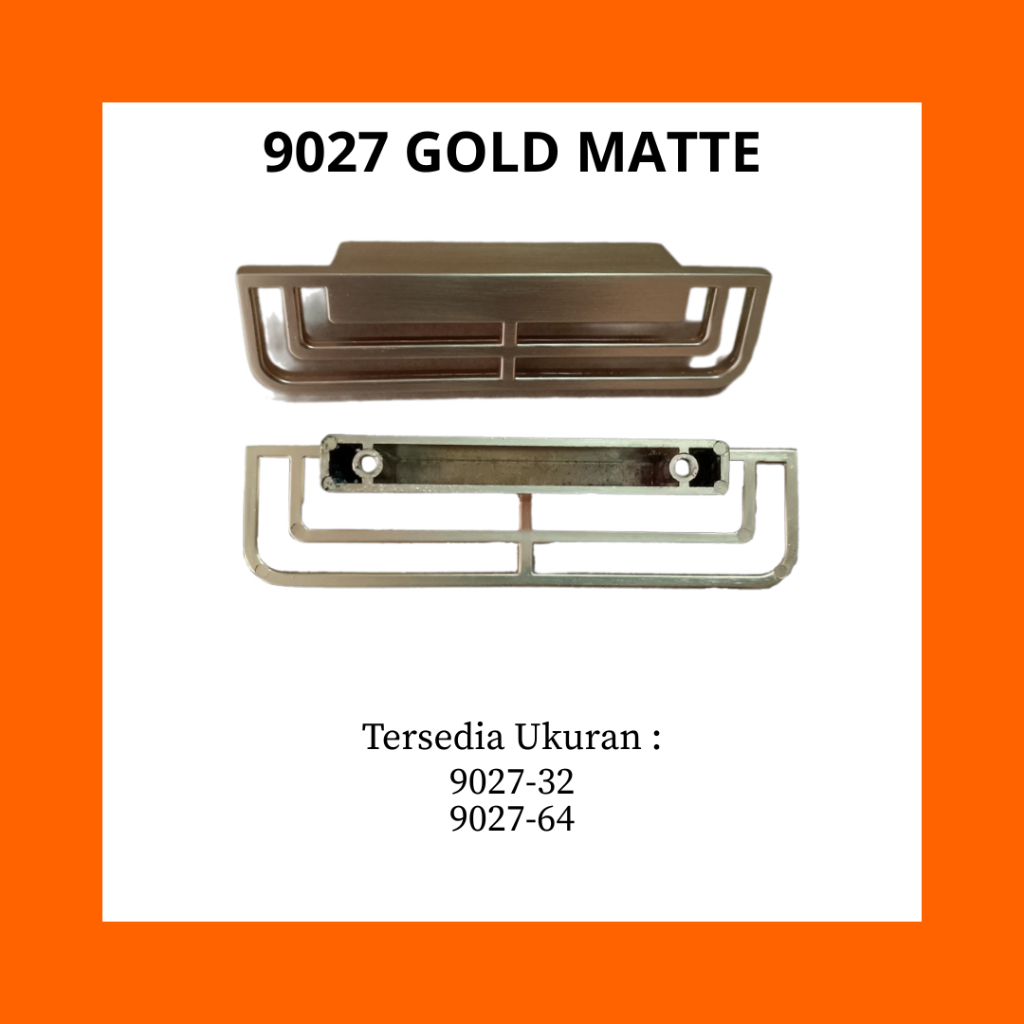 Handle 9027 GOLD MATTE | Handle Tarikan Laci | Tarikan Pintu Laci Minimalis