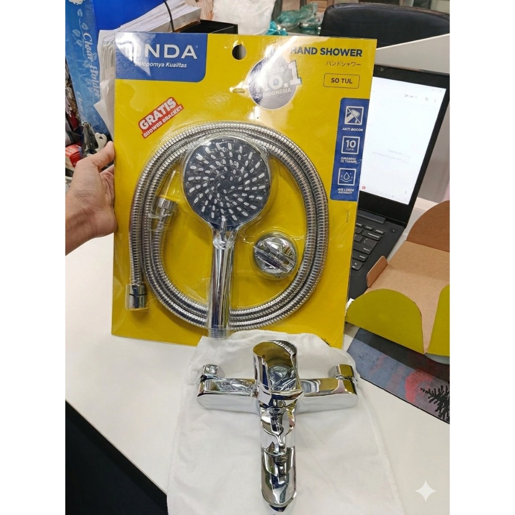 Set Shower Panas Dingin Merk ONDA Hand Shower + Kran Mixer