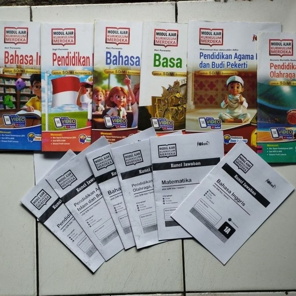 LKS KELAS 1 SD/MI SEMESTER 1 + KUNCI (SEBAGIAN), FOKUS