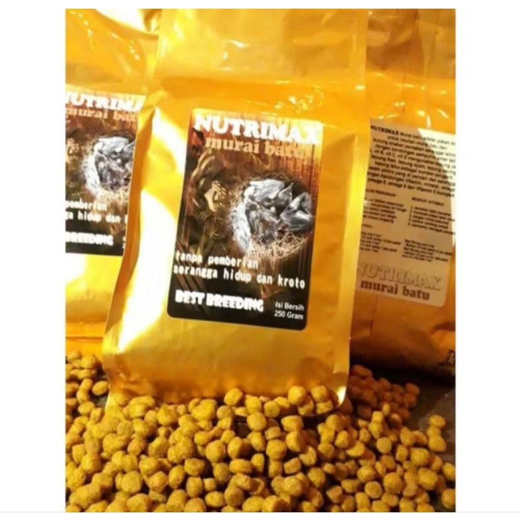 NUTRIMAX MURAI BATU PAKAN BURUNG MURAI PREMIUM 250GR BEST BREEDING
