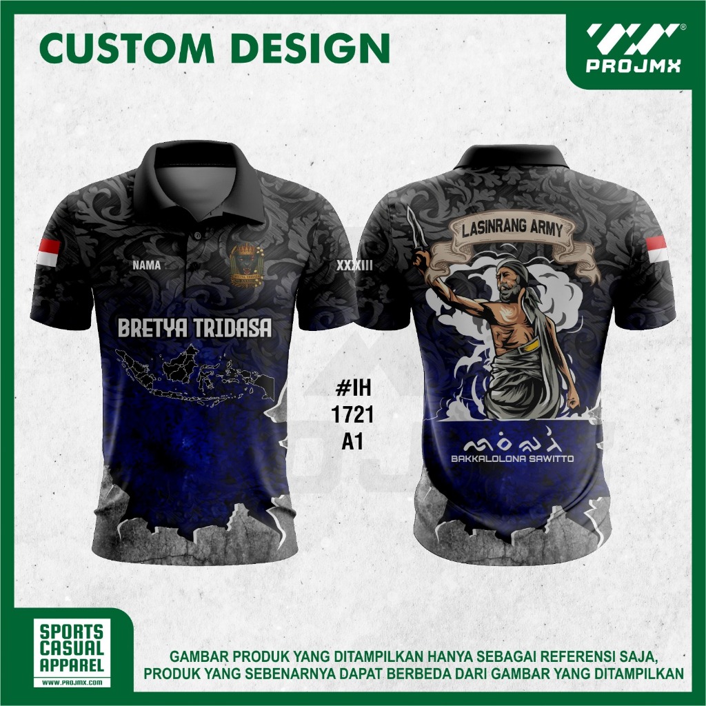 PROJMX - KAOS JERSEY MILITER LASINRANG ARMY (BISA CUSTOM DESIGN)