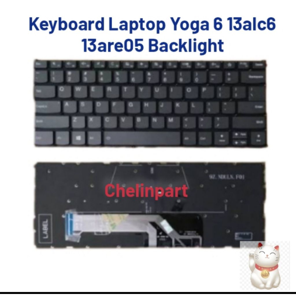 Keyboard Laptop Yoga 6 13alc6 13are05 Backlight
