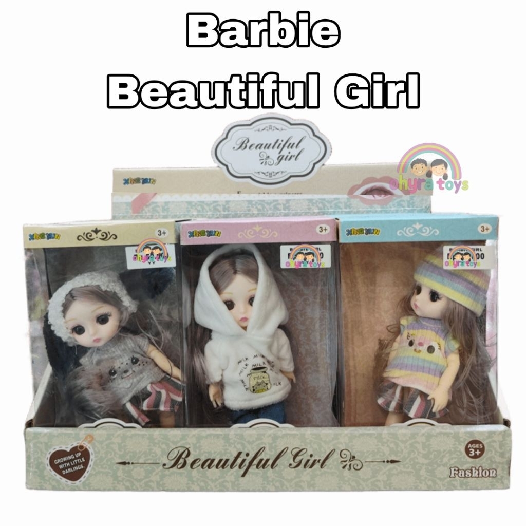 Mainan Anak Barbie Beautiful Girl Barbie Kecil Lucu Imut