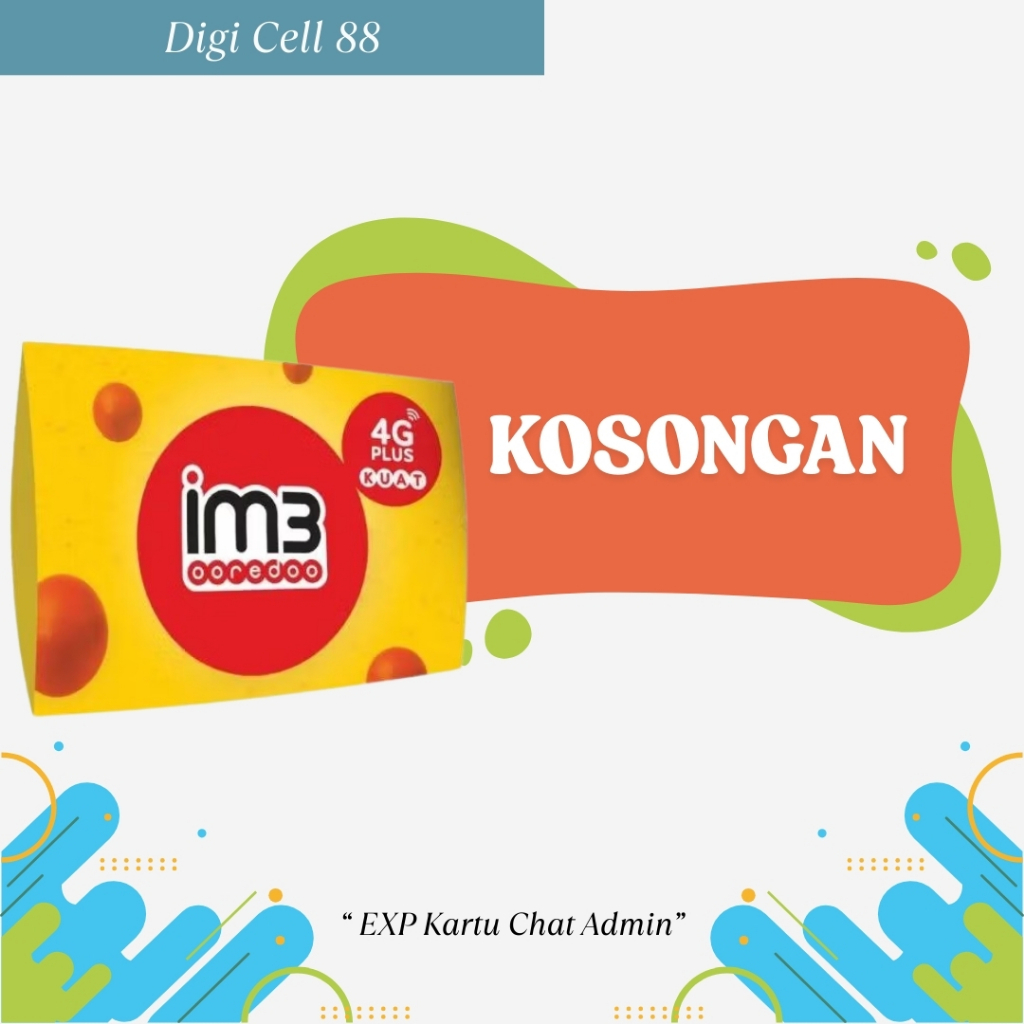 Kartu Perdana IM3 0.K | Perdana Indosat Kosongan Segel dan Exp Panjang 2027