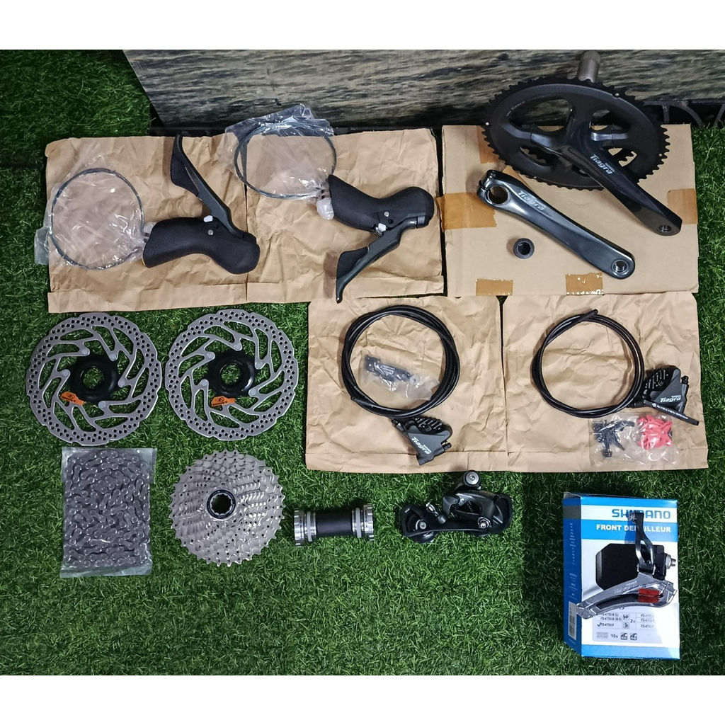 GROUPSET / GRUPSET SHIMANO TIAGRA R4720 2 x 10 speed 52/36T x 170mm 11-34T HYDRAULIC / HIDROLIS BRAK