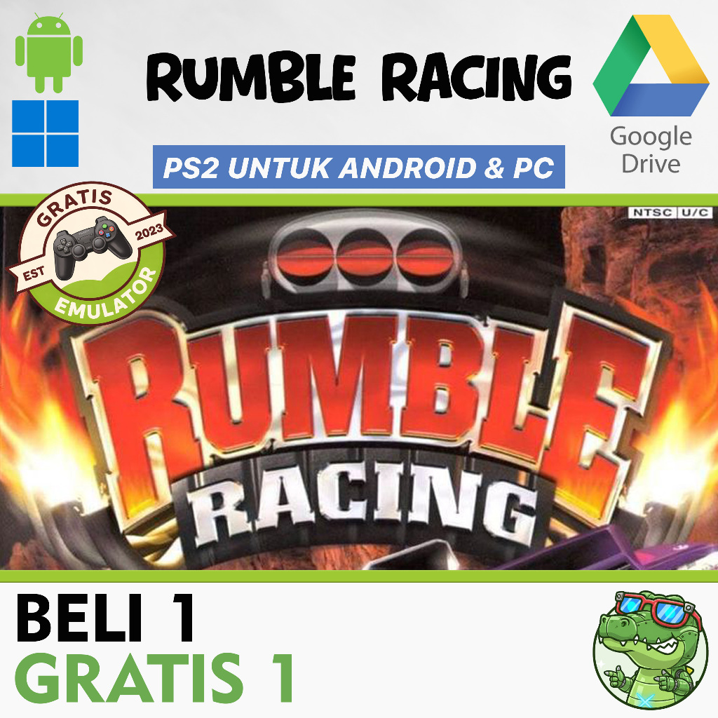 GAME PS2 UNTUK ANDROID DAN PC RUMBLE RACING FREE EMULATOR