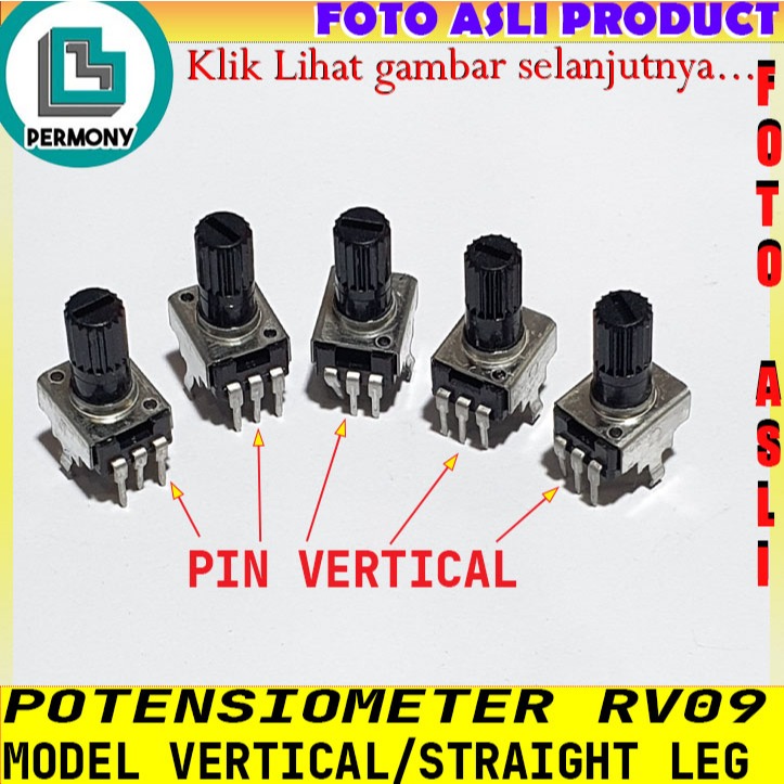 RV09 Potensio 1K 5K 10K 20K 50K 100K Potensiometer rv-09