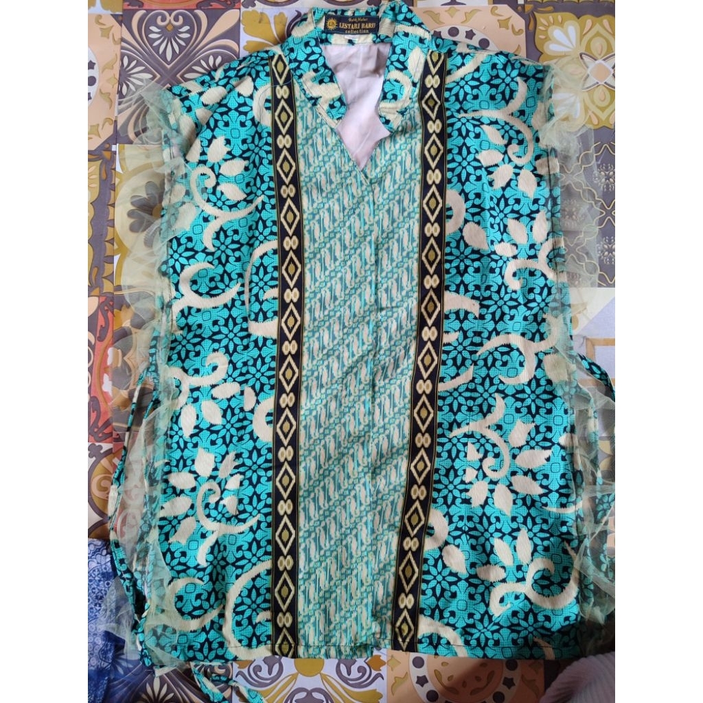 preloved vest batik tile