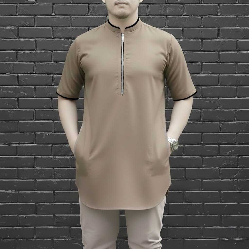 BAJU KOKO MUSLIM PRIA RESLETING DEPAN SIZE JUMBO XL 8XL-12XL