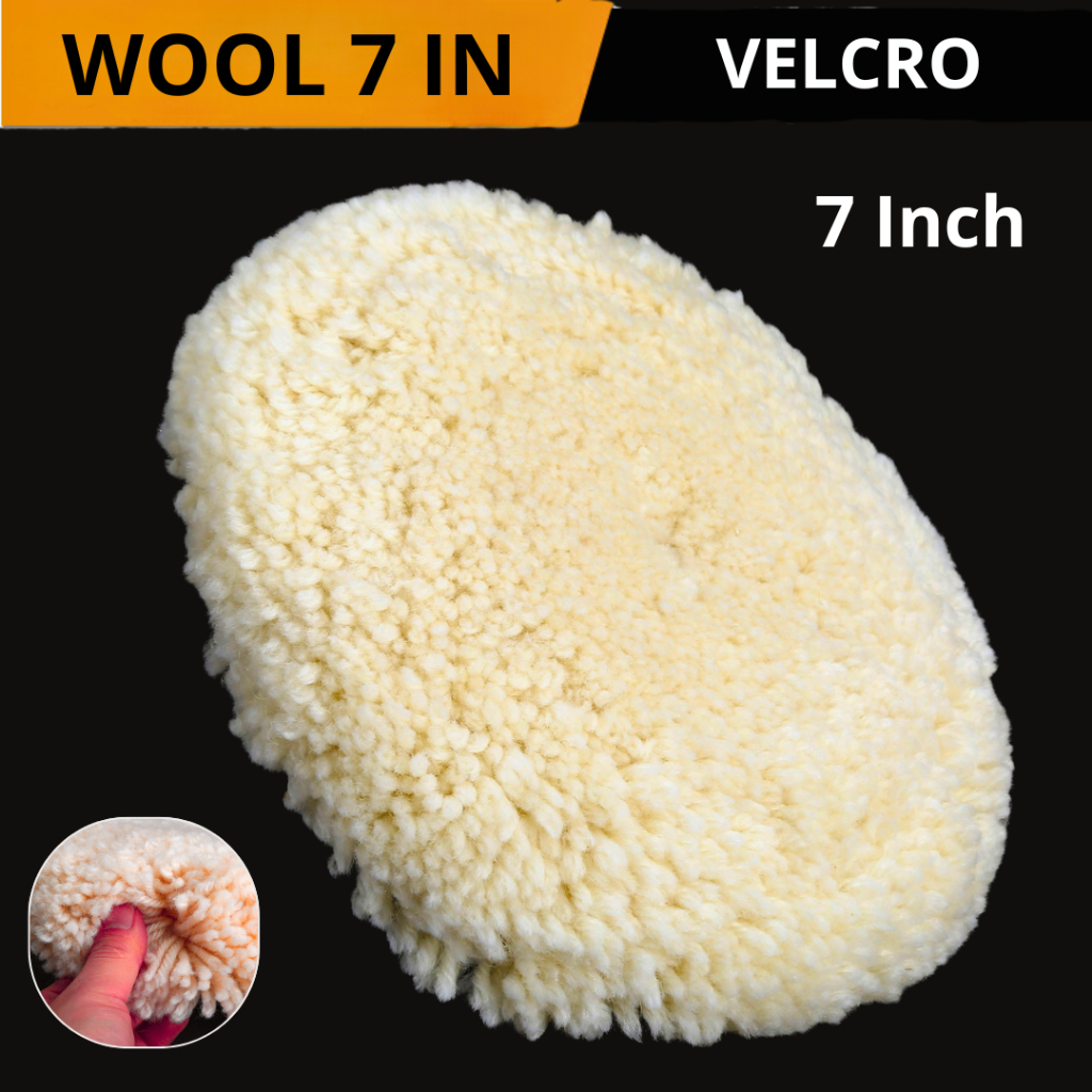 Wool Poles 7 inch Mesin Poles 180mm wool finishing poles wool tempel Velcro Rekat