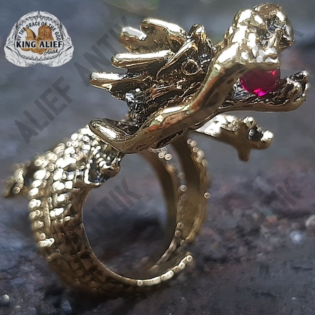 Grand Collector Selection Batu Permata Merah Delima Lucky Dragon Ruby Siam Rose Bangkok 9 Mohz Kolek