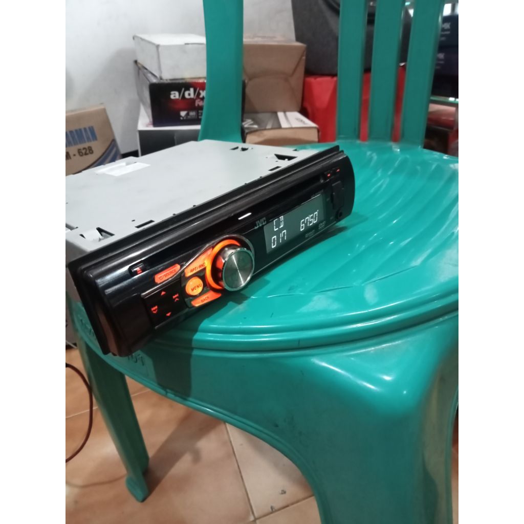 Headunit single Din JVC DVD usb