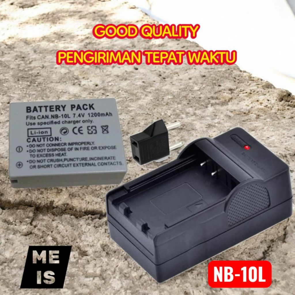 Baterai & Charger Kamera Canon for NB-10L - batre casan