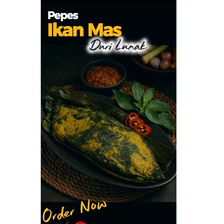 Pepes Ikan Mas Duri Lunak