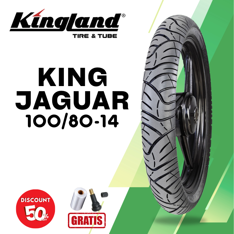 Ban Motor KINGLAND KING JAGUAR 100/80 Ring 14 Tubeless