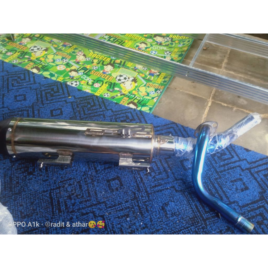 kenalpot std racing bas adem original untuk metik Mio beat Vario pcx adv NMAX new aerox old