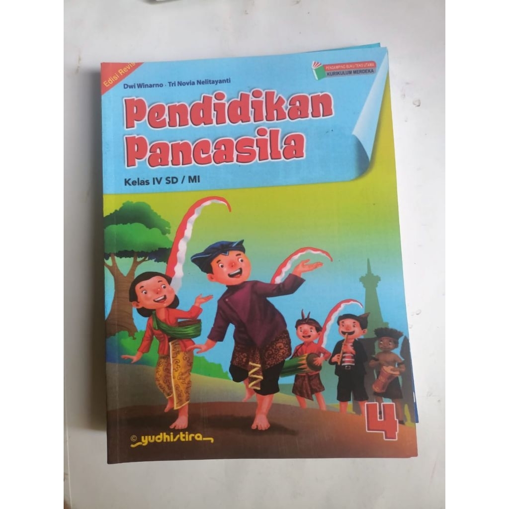 buku pendidikan Pancasila kelas 4 SD penerbit Yudhistira kurikulum merdeka
