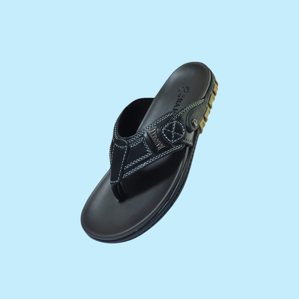 Sandal Jepit Kulit Anak Barnett Reno Kid - 17 Black