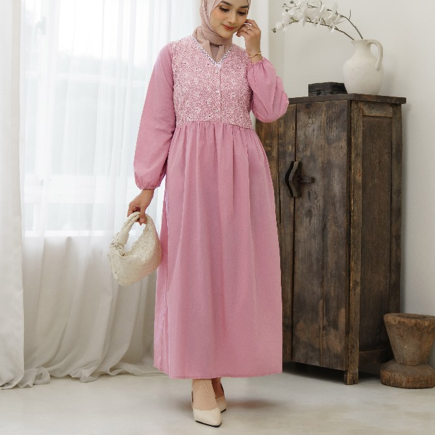 Momelca Mazaya Raya Maxi Dress Wanita