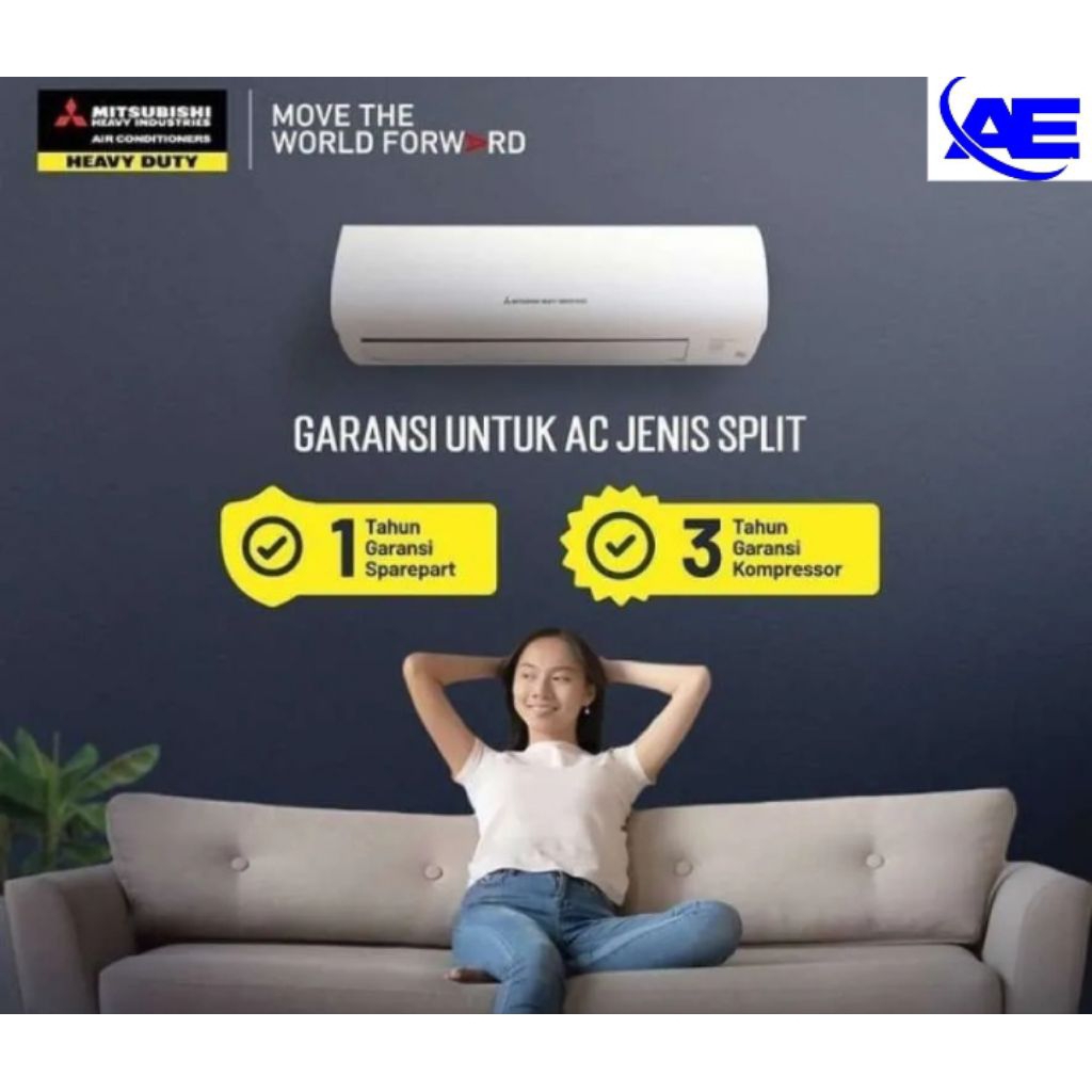 AC LOW WATT 1PK MITSUBISHI SRKC-09CXP BERGARANSI RESMI 3THN