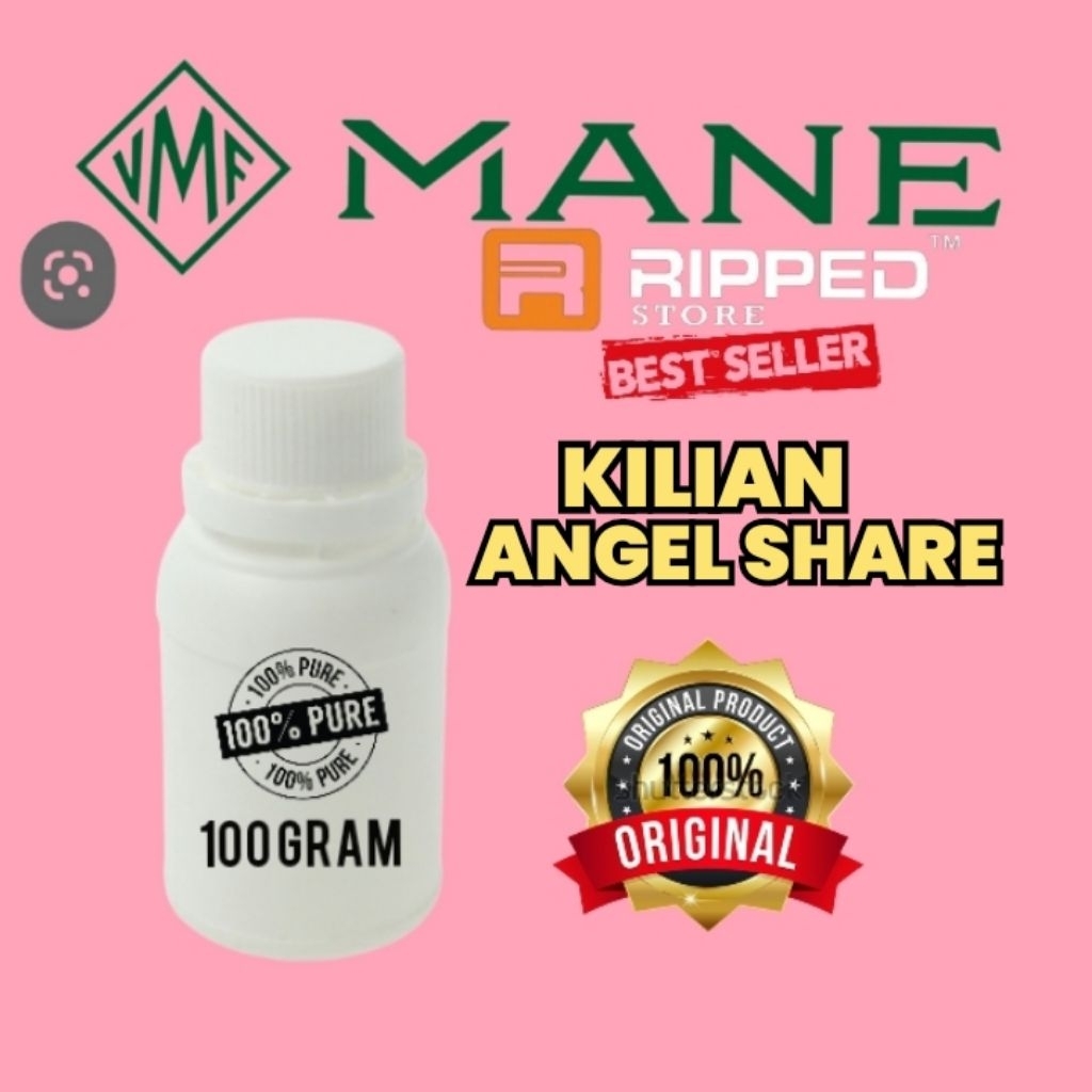 100ML BIBIT PARFUM MURNI KILIAN ANGEL SHARE BY ORIGINAL MANE