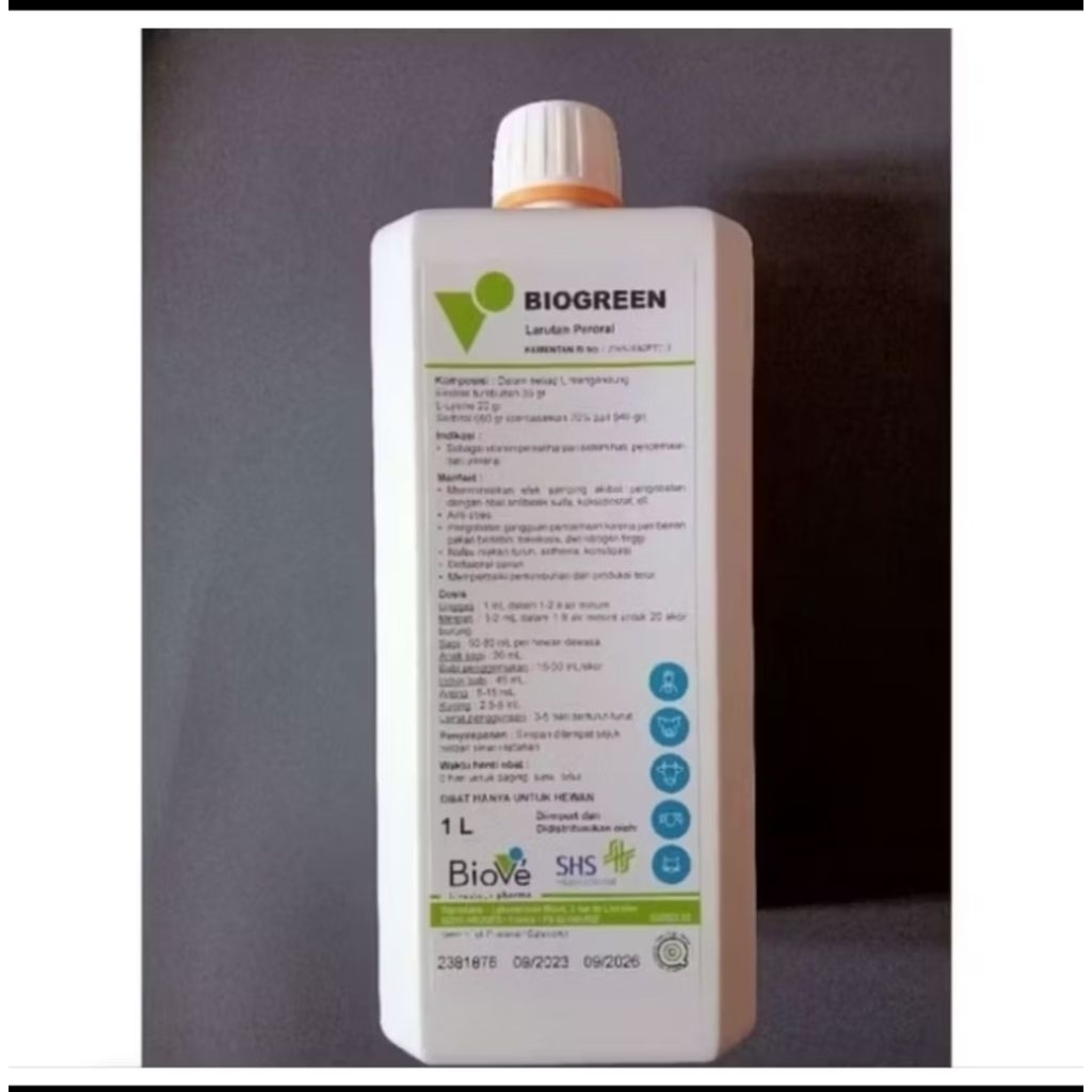 Biogreen 1 liter Vitamin Ayam SORBITOL Penambah Nafsu Makan Ayam