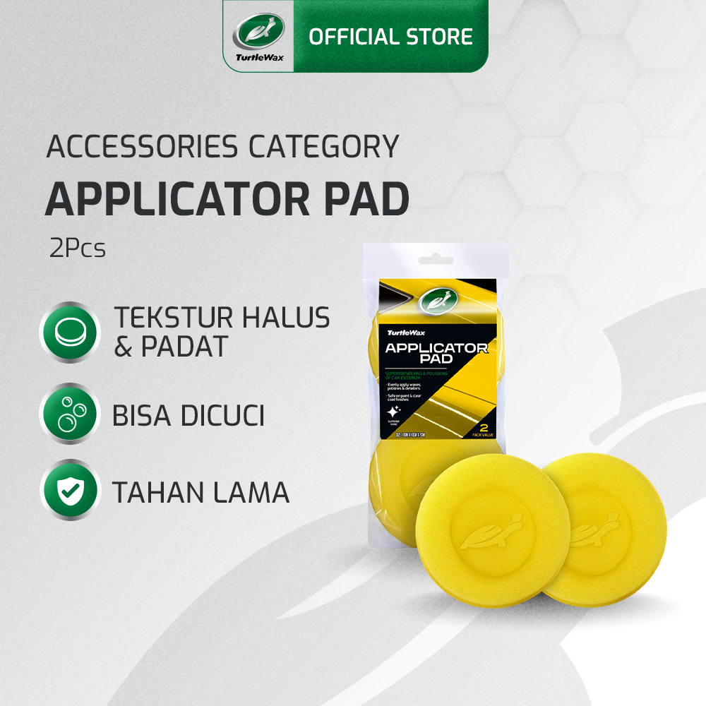 Turtle Wax Applicator Pads isi 2Pcs Spon Pembersih Mobil Motor Busa Poles