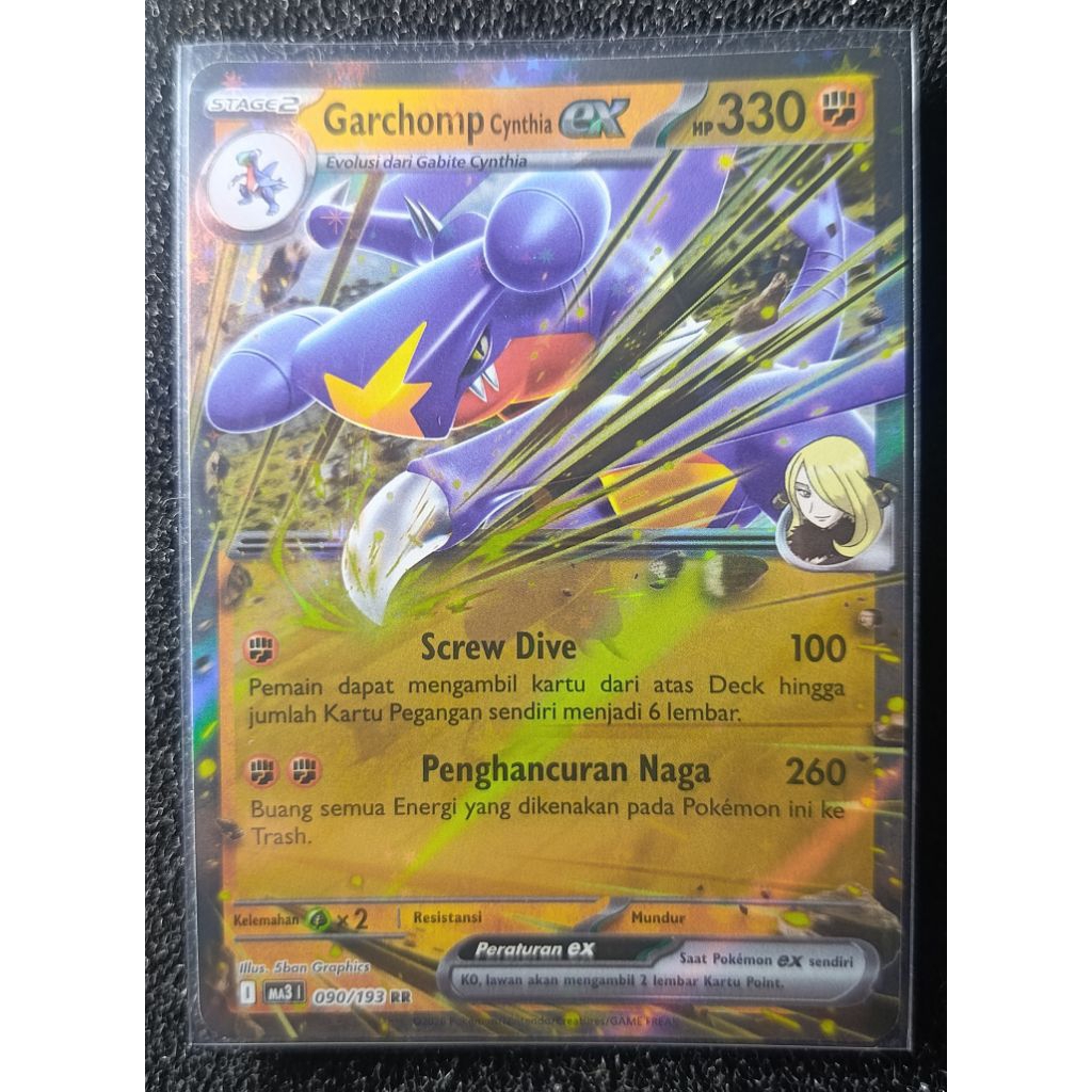 Pokemon Indonesia - GARCHOMP 'CYNTHIA (DOUBLE RARE)