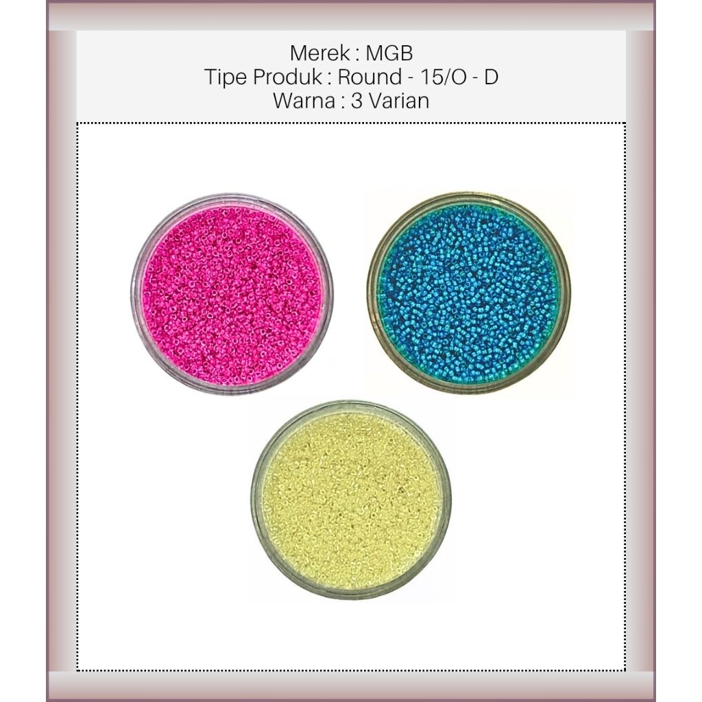 MGB™ - 15/O - DD - Matsuno Japan Beads - Matsuno Manik Manik Jepang - Japanese Round Beads - Manik M