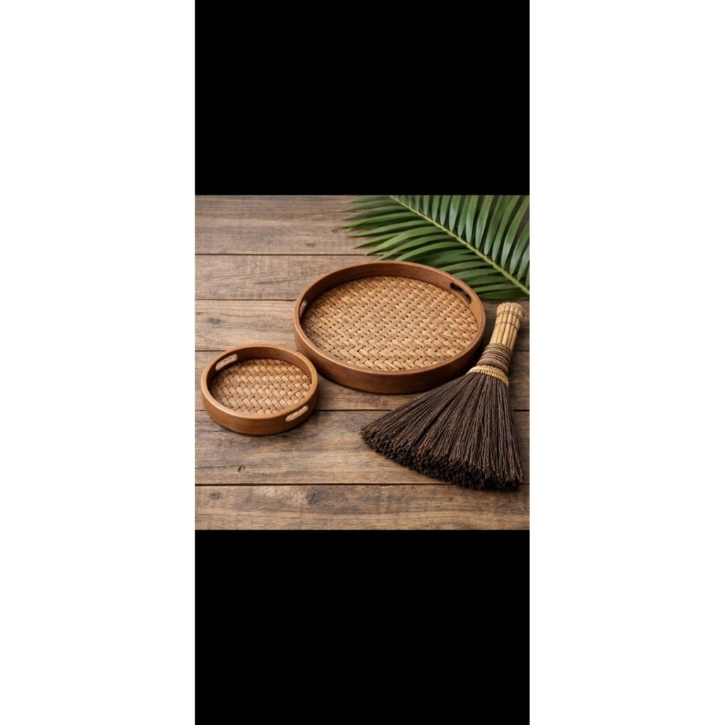 Nampah Tradisional dan Sapu Ijuk Tradisional