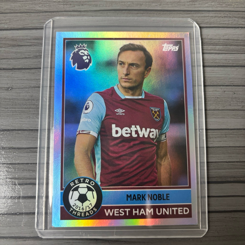 Kartu Bola Mark Noble Retro Threads Topps PL 2026 West Ham United