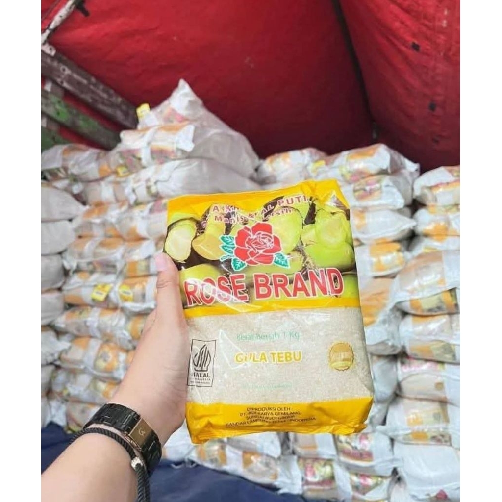 GULA ROSE BRAND KUNING 1KG 1DUS/SAK ISI 20KG PREMIUM SUGAR KRISTAL GROSIR MURAH