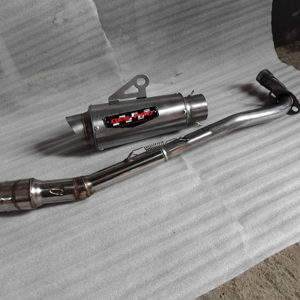 knalpot racing proliner des pro original sarteng kompetensi jupiter z vega supra x smash c70