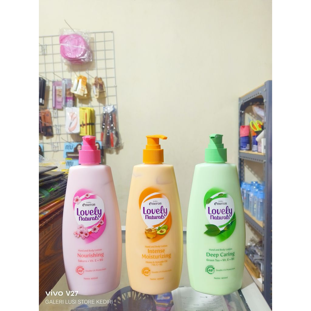 Emeron Lovely Naturals Hand & Body Lotion Pump 400ml (PUMP)