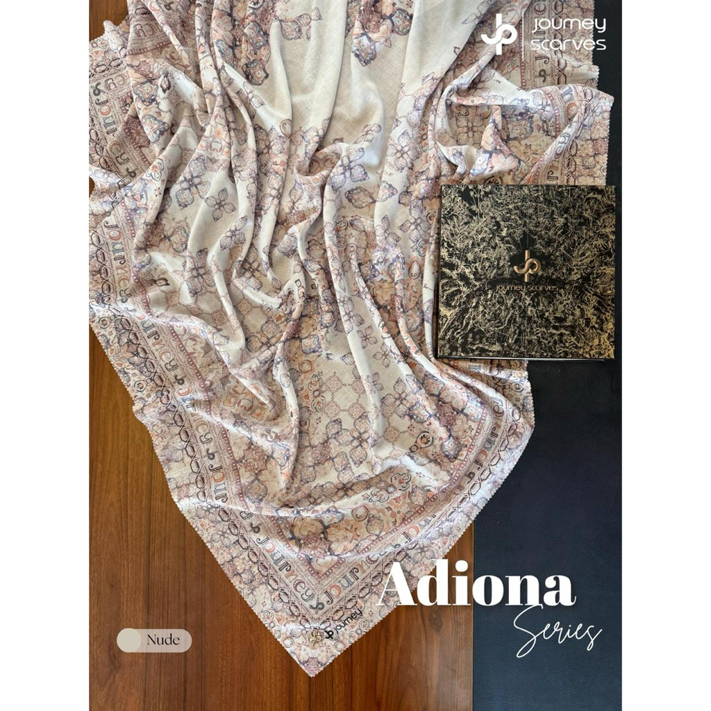 Hijab Segi Empat Motif Adiona Series By Journey Scarves