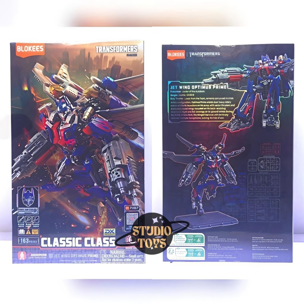 Blokees Transformers DX Classic Class 21 CC21 CC-21 Jet Wing Optimus Prime Deluxe Version Model Kits