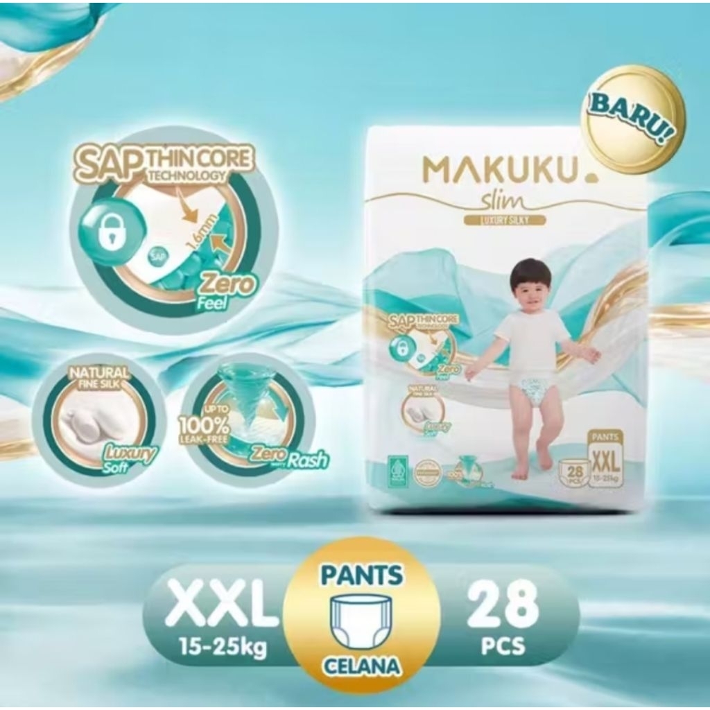 Makuku SAP diapers Slim XXL28