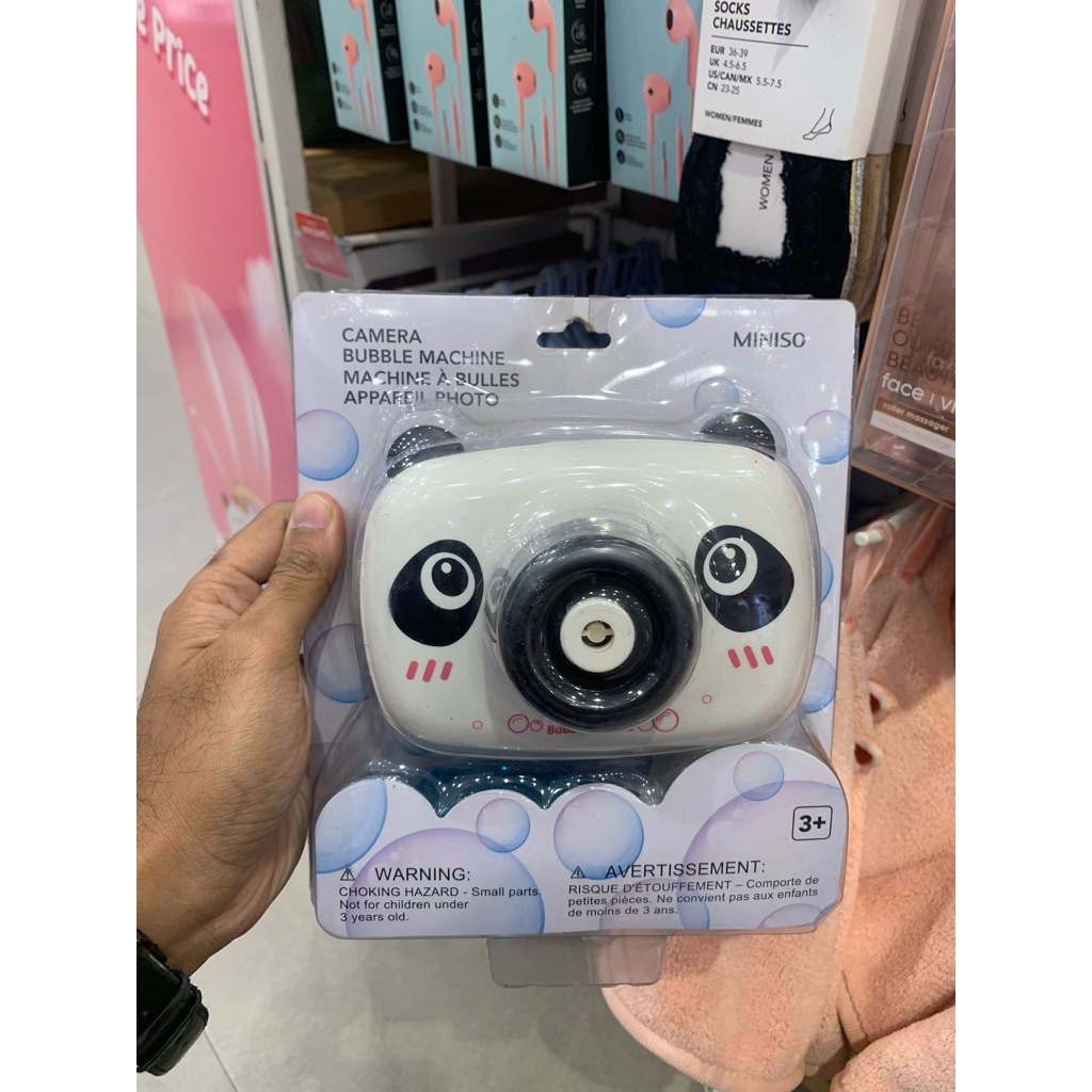 Miniso Mainan Camera Bubble Machine