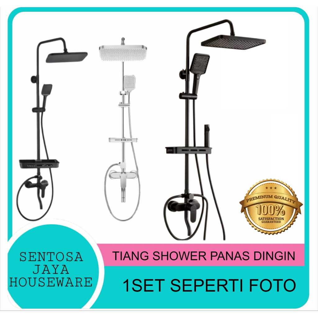 TIANG SHOWER MANDI SET PANAS DINGIN / SHOWER TIANG MANDI SET AIR PANAS DAN AIR DINGIN SET