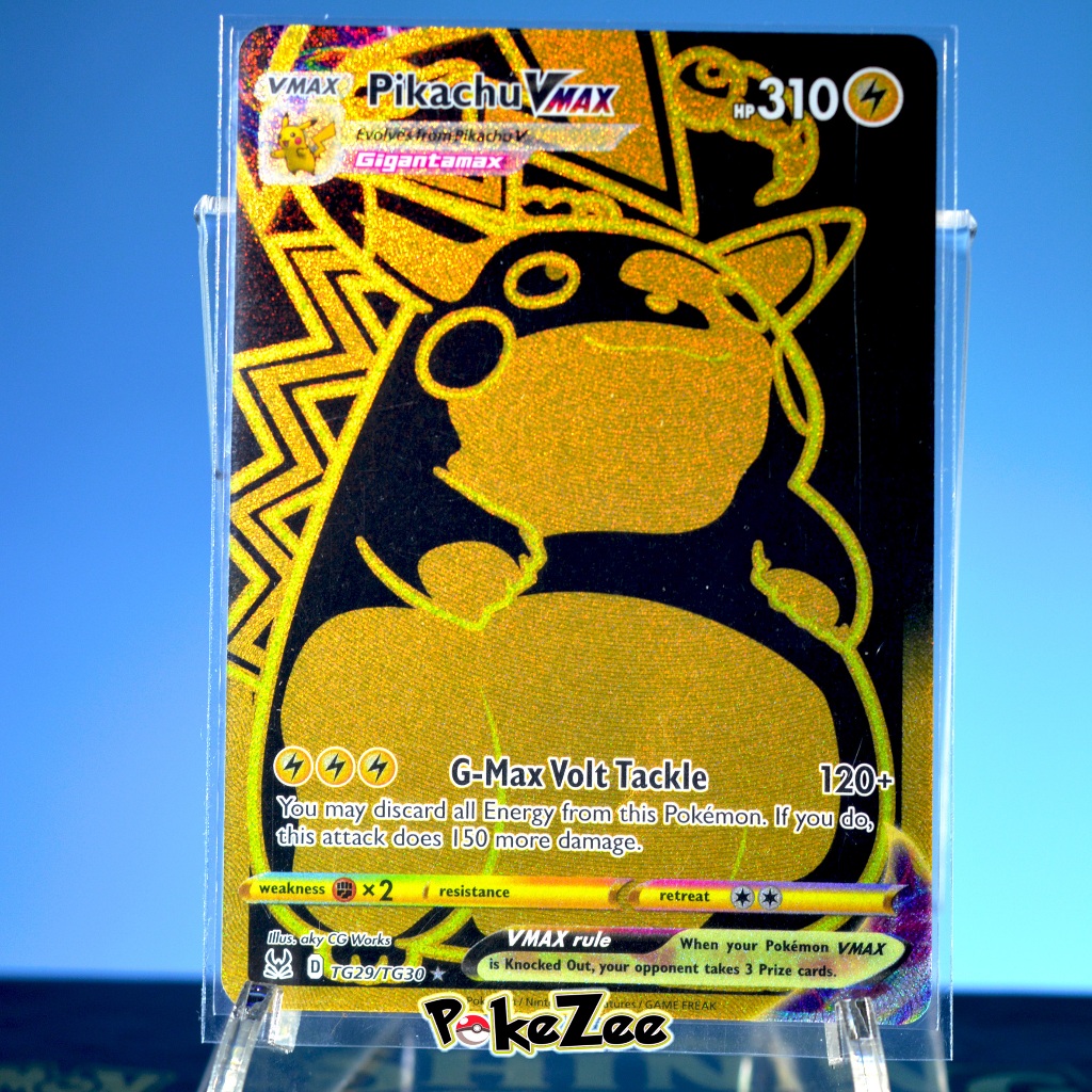 Pikachu Vmax UR Lost Origin TG29//TG30 Kartu Pokemon English TCG Gold