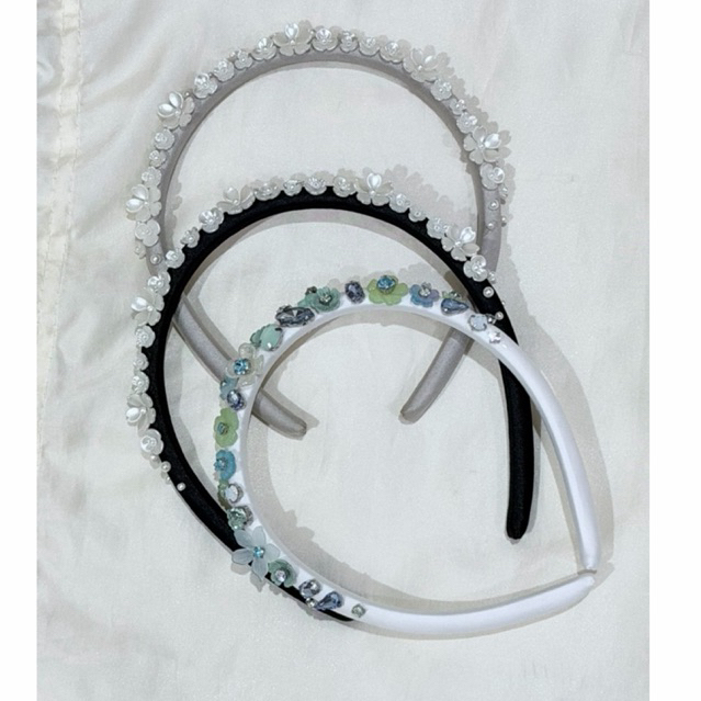 Bando Handmadepita x Kiki Mmehuillet Skinny Bando Snow Fleur